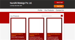 Desktop Screenshot of navnidhimetalogs.com